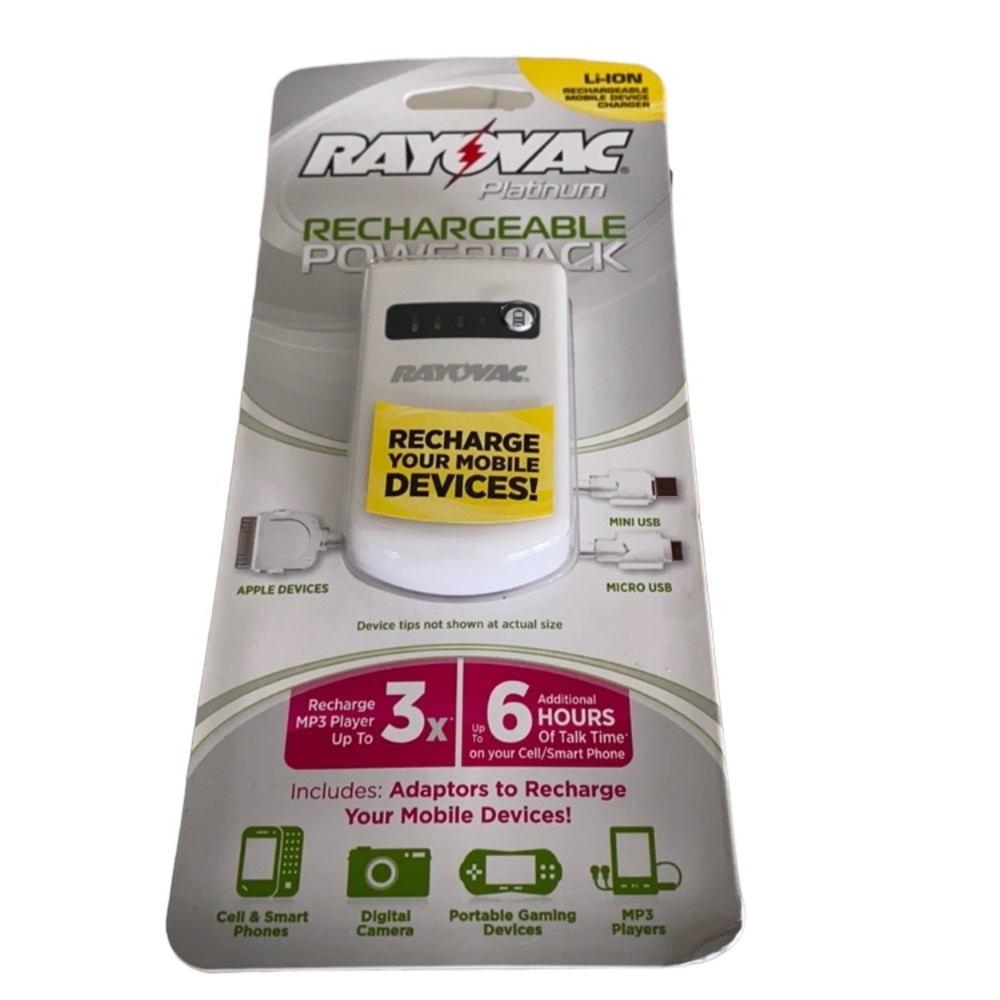 🍎FREE with purchase🍎Rayovac Rechargeable Power-pack - New